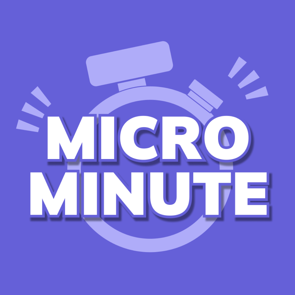 Purple Micro Minute app icon with a stopwatch